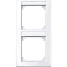 SCHNEIDER MERTEN M-Smart feliratozható kettes, függőleges keret, aktív fehér (antibakt.) 470225 Schneider villanyszerelés