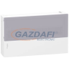 SCHNEIDER MIP12118T MINI PRAGMA Kiselosztó, tejüveg hatású átlátszó ajtó, falon kívüli, 1x18 modul, PEN sín, fehér