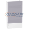SCHNEIDER MIP12312T MINI PRAGMA Kiselosztó, tejüveg hatású átlátszó ajtó, falon kívüli, 3x12 modul, PEN sín, fehér