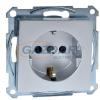 SCHNEIDER MTN2300-0460 MERTEN 2P+F csatlakozóaljzat, gyermekvédelemmel, rugós bekötés, 16A, System-M, alumínium