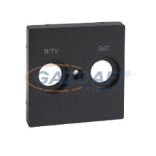 SCHNEIDER MTN299214 MERTEN TV/R-SAT fedlap, 2 kimenettel, System-M, antracit villanyszerelés