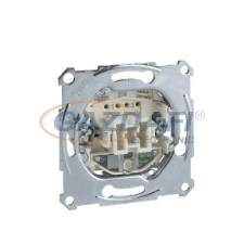 SCHNEIDER MTN3102-0000 MERTEN Kétpólusú kapcsoló, ellenőrzőfénnyel, rugós bekötés, 10AX villanyszerelés