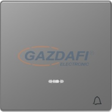 SCHNEIDER MTN3325-6036 MERTEN Billentyű, csengőjellel, fényjelzős funkciókhoz, D-Life, acél villanyszerelés