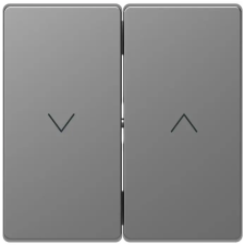 SCHNEIDER MTN3855-6036 MERTEN Dupla billentyű, redőnyvezérléshez, D-Life, acél villanyszerelés