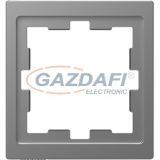 SCHNEIDER MTN4010-6536 MERTEN D-Life egyes keret, acél villanyszerelés