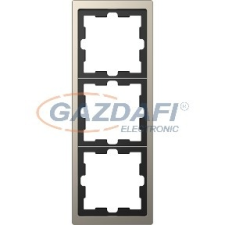 SCHNEIDER MTN4030-6550 MERTEN D-Life hármas keret, nikkel villanyszerelés