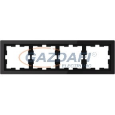 SCHNEIDER MTN4040-6503 MERTEN D-Life négyes keret, ónixfekete villanyszerelés