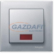 SCHNEIDER MTN433860 MERTEN Billentyű, szimbólumokhoz, System-M, alumínium villanyszerelés