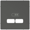 SCHNEIDER MTN4367-0414 MERTEN USB töltő burkolat, System-M, antracit
