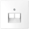 SCHNEIDER MTN4522-6035 MERTEN Fedlap, 2xRJ45 aljzathoz, D-Life, lótuszfehér