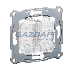 SCHNEIDER MTN4566-0080 MERTEN Rögzítőkeret, 2xRJ45 moduláris aljzatokhoz, átlátszó villanyszerelés
