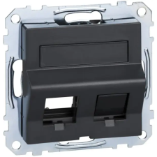 SCHNEIDER MTN4568-0414 MERTEN RJ45 adatpter, Keystone betétekhez, feliratozható, System-M, antracit villanyszerelés
