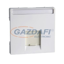 SCHNEIDER MTN469825 MERTEN Fedlap, 1xRJ45 aljzathoz, System-M, aktív fehér, antibakteriális villanyszerelés
