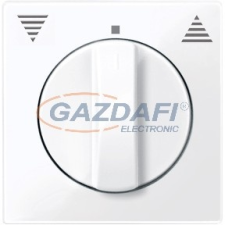 SCHNEIDER MTN567125 MERTEN Fedlap, forgatógombos redőnynyomóhoz, System-M, aktív fehér, antibakteriális villanyszerelés