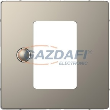 SCHNEIDER MTN5775-6050 MERTEN Fedlap, érintőképernyős termosztáthoz, D-Life, nikkel villanyszerelés