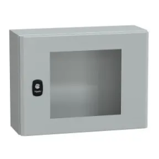 SCHNEIDER NSYS3D3415T S3D elosztószekrény H300xW400xD150 üveg ajtóval villanyszerelés