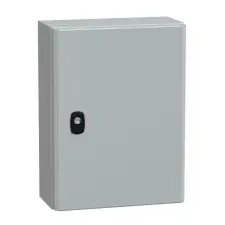 SCHNEIDER NSYS3D4315 S3D elosztószekrény H400xW300xD150 teli ajtóval villanyszerelés