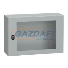 SCHNEIDER NSYS3D4620T S3D elosztószekrény H400xW600xD200 üveg ajtóval villanyszerelés