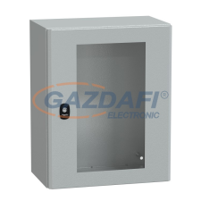 SCHNEIDER NSYS3D5425T S3D elosztószekrény H500xW400xD250 üveg ajtóval villanyszerelés