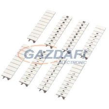 SCHNEIDER NSYTRAB520 Pattintható jelölő, 10 karakteres (11-20-ig), 5 mm széles, fehér villanyszerelés