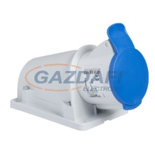 SCHNEIDER PKF32W423 PRATIKA Falra szerelhető aljzat, 2P+F, 6h, 32A, 250V, IP44, csavaros villanyszerelés