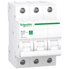 SCHNEIDER R9F14302 RESI9 kismegszakító, 3P, C, 2A villanyszerelés