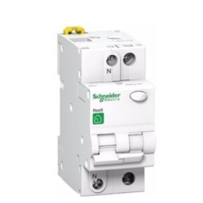 SCHNEIDER RESI9 áramvédős kismegszakító, AC osztály, 1P-N, C, 16A, 30mA villanyszerelés