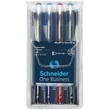 SCHNEIDER Rollertoll készlet, 0,6 mm, SCHNEIDER One Business, 4 szín (TSCOBK4) toll