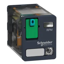 SCHNEIDER RPM22ED Zelio RPM teljesítményrelé, 2CO, 15A, 48VDC, tesztgomb, LED villanyszerelés