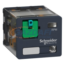 SCHNEIDER RPM32JD Zelio RPM teljesítményrelé, 3CO, 15A, 12VDC, tesztgomb, LED villanyszerelés