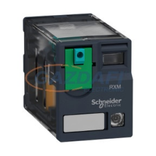 SCHNEIDER RXM3AB2JD Zelio RXM miniatűr relé, 3CO, 10A, 12VDC, tesztgomb, LED villanyszerelés