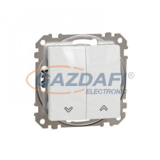 SCHNEIDER SDD111114 ÚJ SEDNA Redőnynyomó, rugós bekötés, 10AX, fehér villanyszerelés