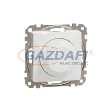 SCHNEIDER SDD111382 SEDNA WISER Univerzális, forgatógombos, LED fényerőszabályzó, fehér, max. 200W villanyszerelés