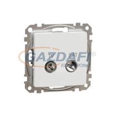 SCHNEIDER SDD111474S ÚJ SEDNA TV/SAT aljzat, átmenő, 7 dB, fehér villanyszerelés