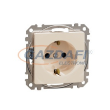 SCHNEIDER SDD112021 ÚJ SEDNA 2P+F csatlakozóaljzat biztonsági zsaluval, csavaros bekötés, 16A, bézs villanyszerelés