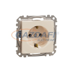 SCHNEIDER SDD112026 ÚJ SEDNA 2P+F csatlakozóaljzat, rugós bekötés, 16A, bézs villanyszerelés