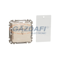 SCHNEIDER SDD112121 ÚJ SEDNA Kártyás kapcsoló, rugós bekötés, 10A, bézs villanyszerelés