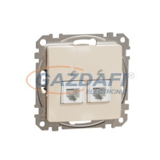 SCHNEIDER SDD112492 ÚJ SEDNA 2xRJ11 aljzat, bézs villanyszerelés