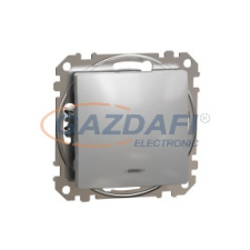 SCHNEIDER SDD113106L ÚJ SEDNA Váltókapcsoló, kék jelzőfénnyel, 10AX, alumínium villanyszerelés