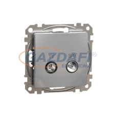 SCHNEIDER SDD113474S ÚJ SEDNA TV/SAT aljzat, átmenő, 7 dB, alumínium villanyszerelés