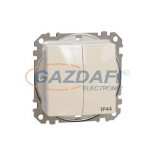 SCHNEIDER SDD212105 ÚJ SEDNA Csillárkapcsoló, rugós bekötés, 10AX, IP44, bézs villanyszerelés