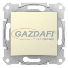 SCHNEIDER SDN0100147 SEDNA Egypólusú kapcsoló, rugós bekötés, 10AX, bézs (101) villanyszerelés