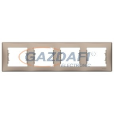 SCHNEIDER SDN5800768 SEDNA Négyes keret, vízszintes, titánium villanyszerelés