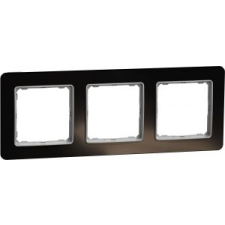 SCHNEIDER SEDNA ELEMENTS Hármas keret, univerzális, kristályfekete villanyszerelés