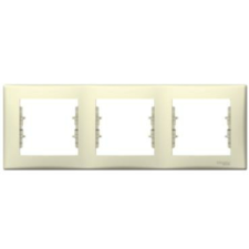 SCHNEIDER Sedna keret 3-as bézs vízszintes műanyag Schneider villanyszerelés