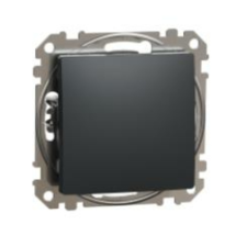 SCHNEIDER SednaÚj 101 1P kapcsoló betét adapterrel antracit süllyesztett csavaros IP20 Schneider villanyszerelés