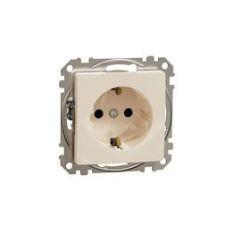 SCHNEIDER SednaÚj 162 dugalj földelt gyerekzárral bézs IP20 süllyesztett szorítókapcsos Schneider - SDD112022 villanyszerelés