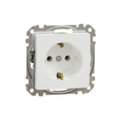 SCHNEIDER SednaÚj 162 dugalj földelt gyerekzárral fehér IP20 süllyesztett szorítókapcsos Schneider villanyszerelés