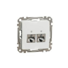 SCHNEIDER SednaÚj adatcsatlakozó dugalj STP RJ45 8(8) Cat6A(IEC) falonkívüli süllyesztett fehér Schneider - SDD111467S