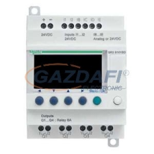 SCHNEIDER SR3B101FU 10 I/O, relés, óra, 230VAC villanyszerelés